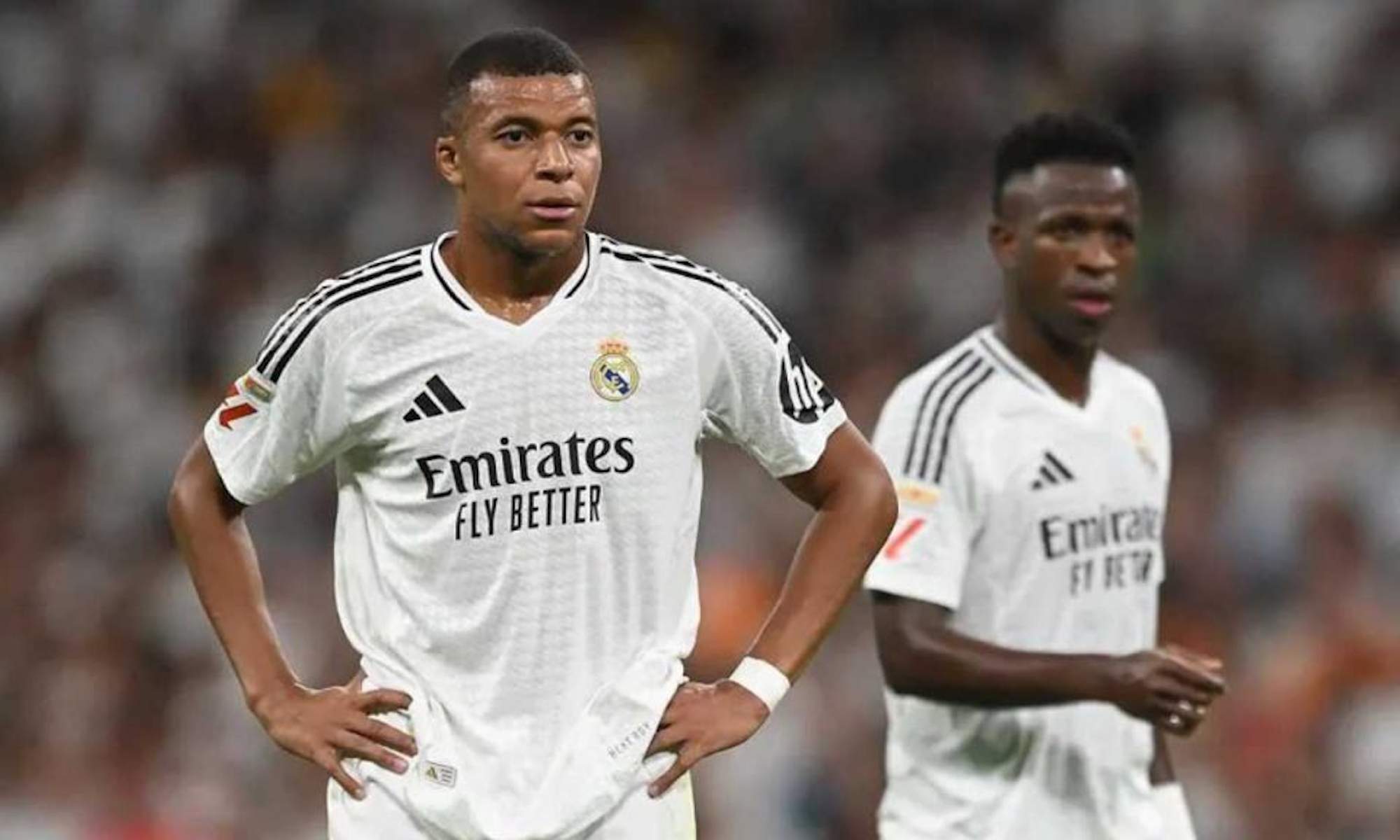 Mbappé y Vinicius con el Real Madrid