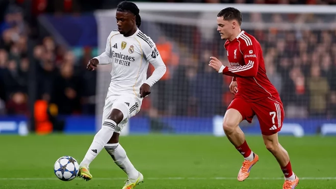 Camavinga en Anfield Camavinga en Anfield