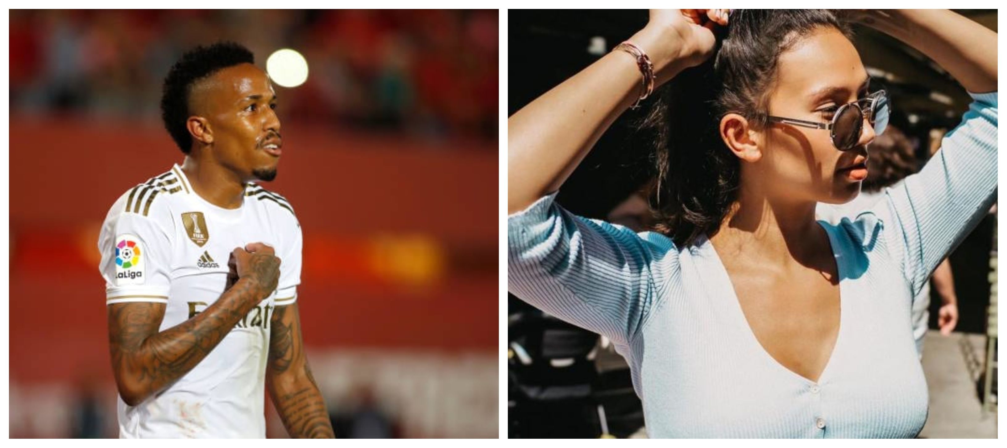 Eder Militao y Shalimar Heppner