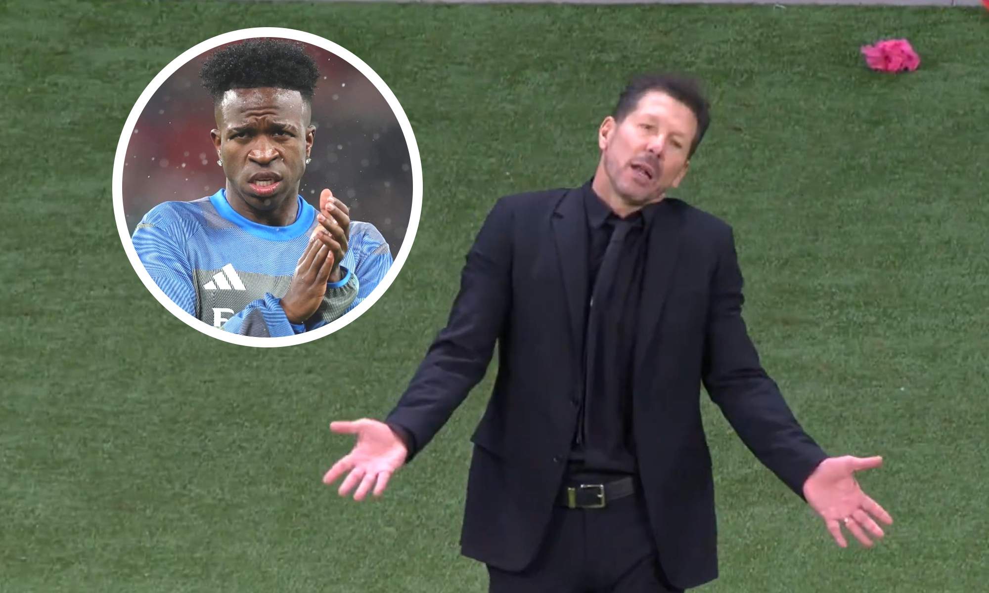 Cholo y Vinicius en círculo