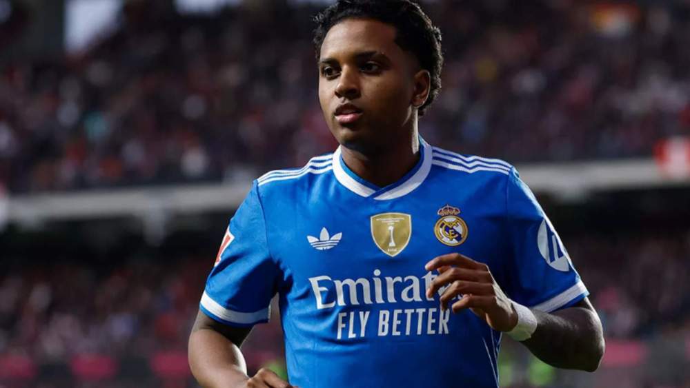Rodrygo durante el partido del Real Madrid en Vallecas Rodrygo durante el partido del Real Madrid en Vallecas