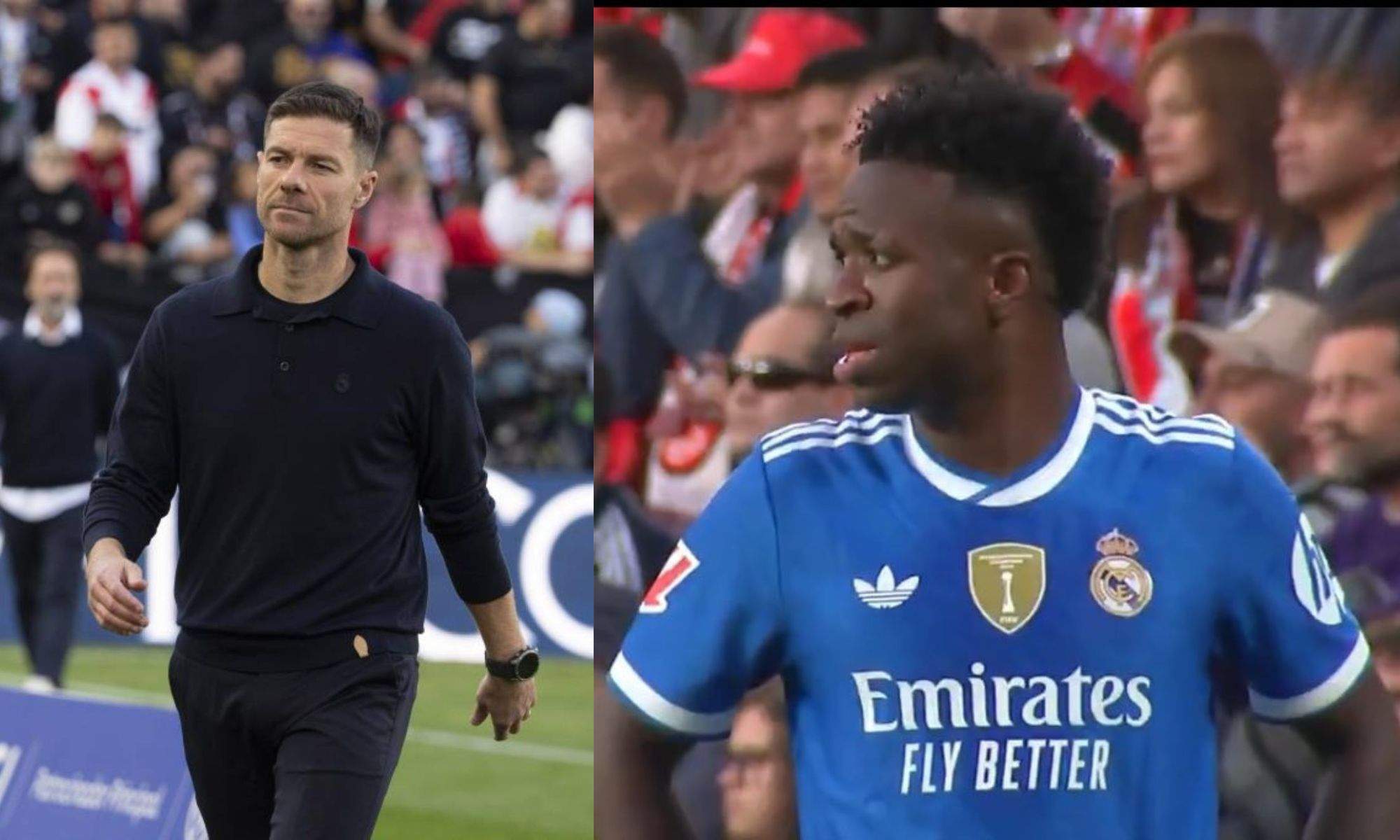 Xabi Alonso y Vinicius en Vallecas