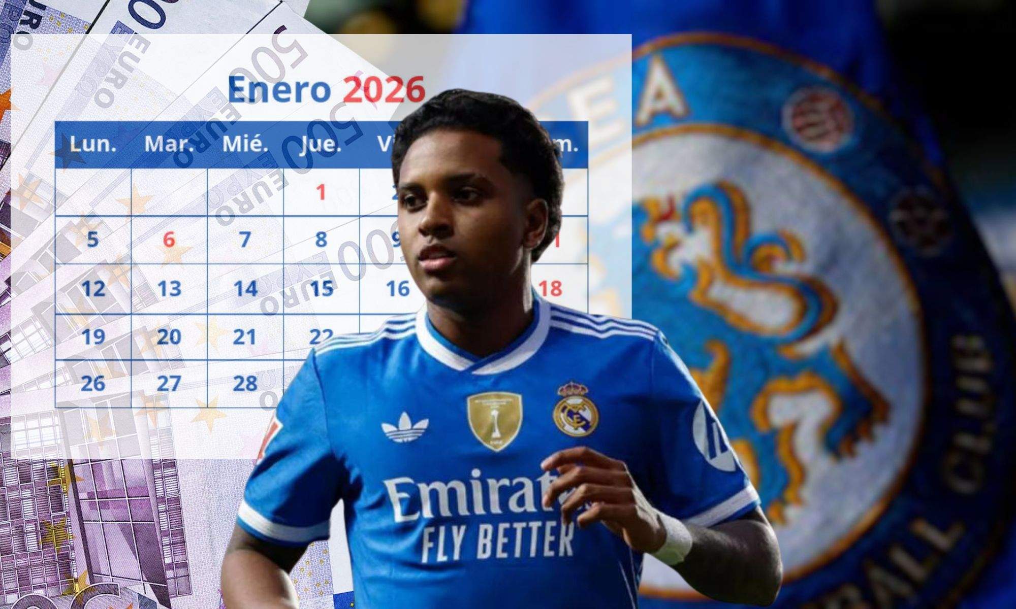 Rodrygo al Chelsea en enero de 2026