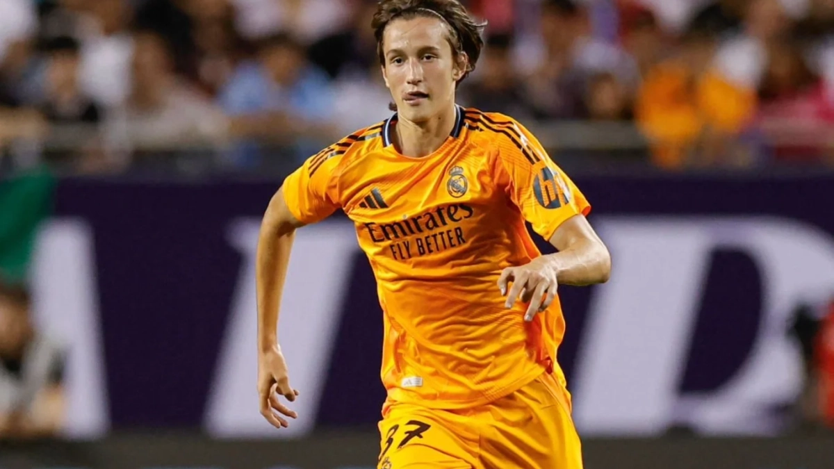 Joan Martínez durante un encuentro del Real Madrid