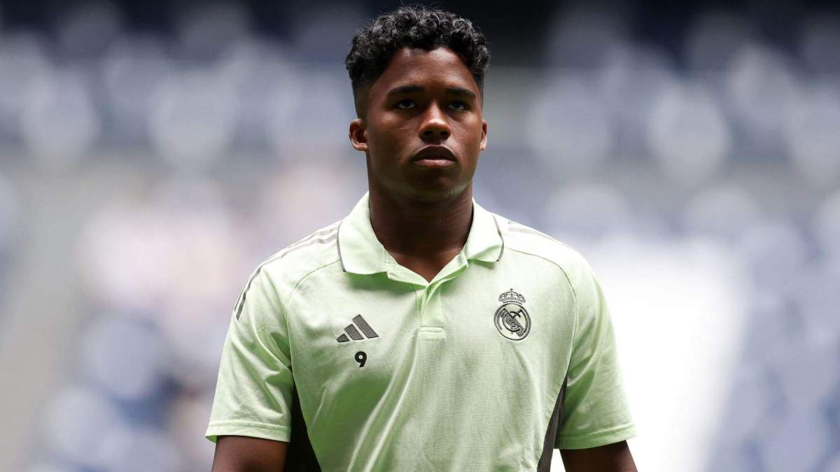 Endrick con el Real Madrid