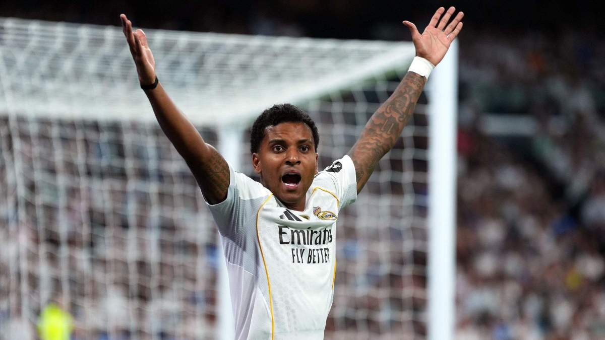 Rodrygo Goes durante un partido del Real Madrid.
