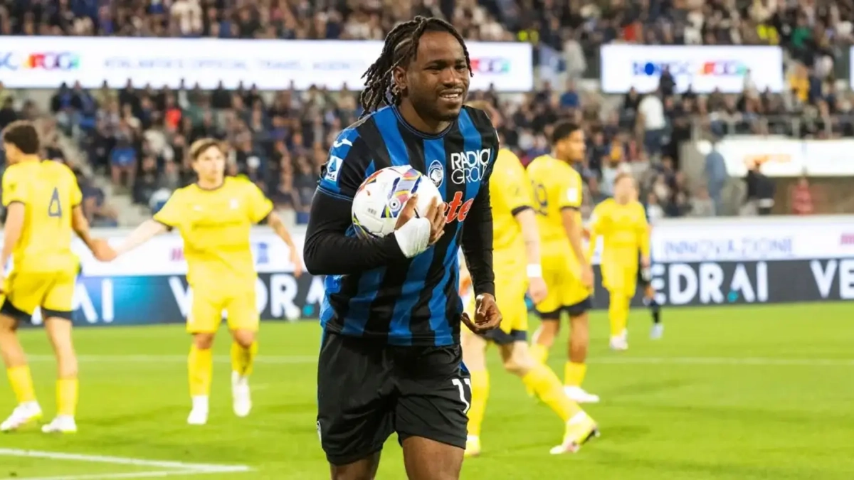 Ademola Lookman celebrando un gol con el Atalanta. Ademola Lookman celebrando un gol con el Atalanta.
