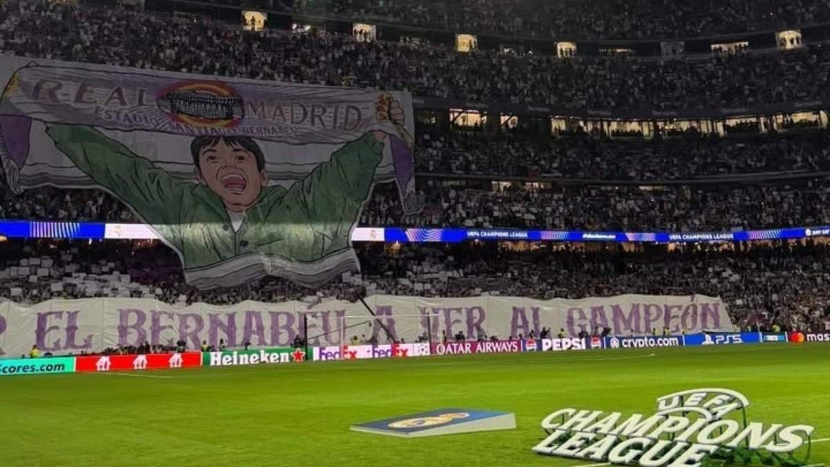 El Bernabéu antes del partido contra la Juventus de Turín