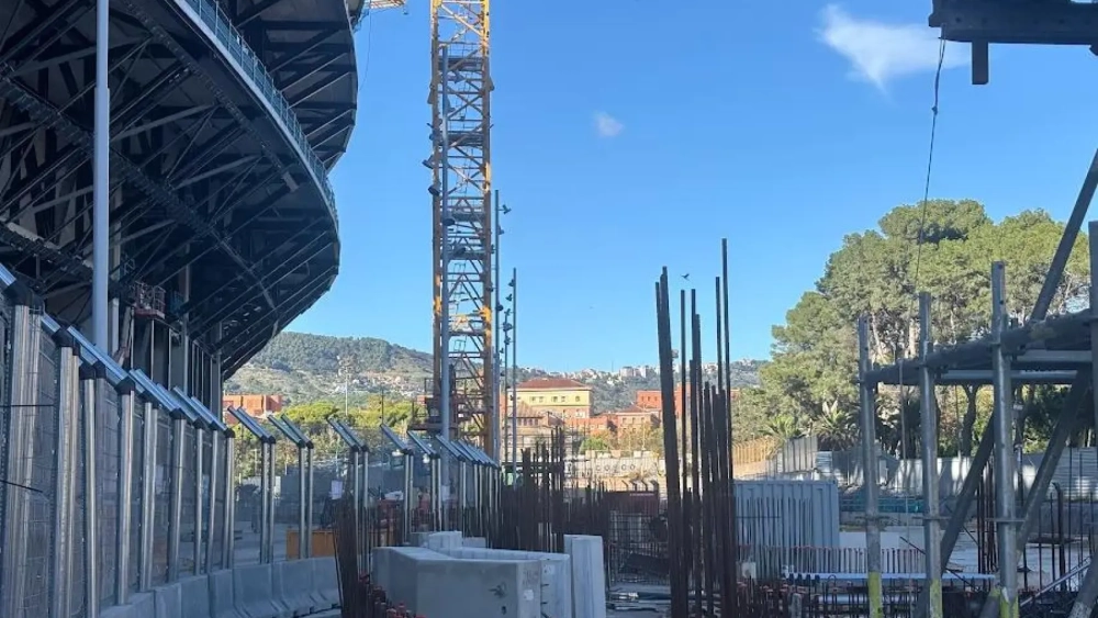 Las obras que faltan por hacer en el lateral del Camp Nou para obtener la licencia 1B