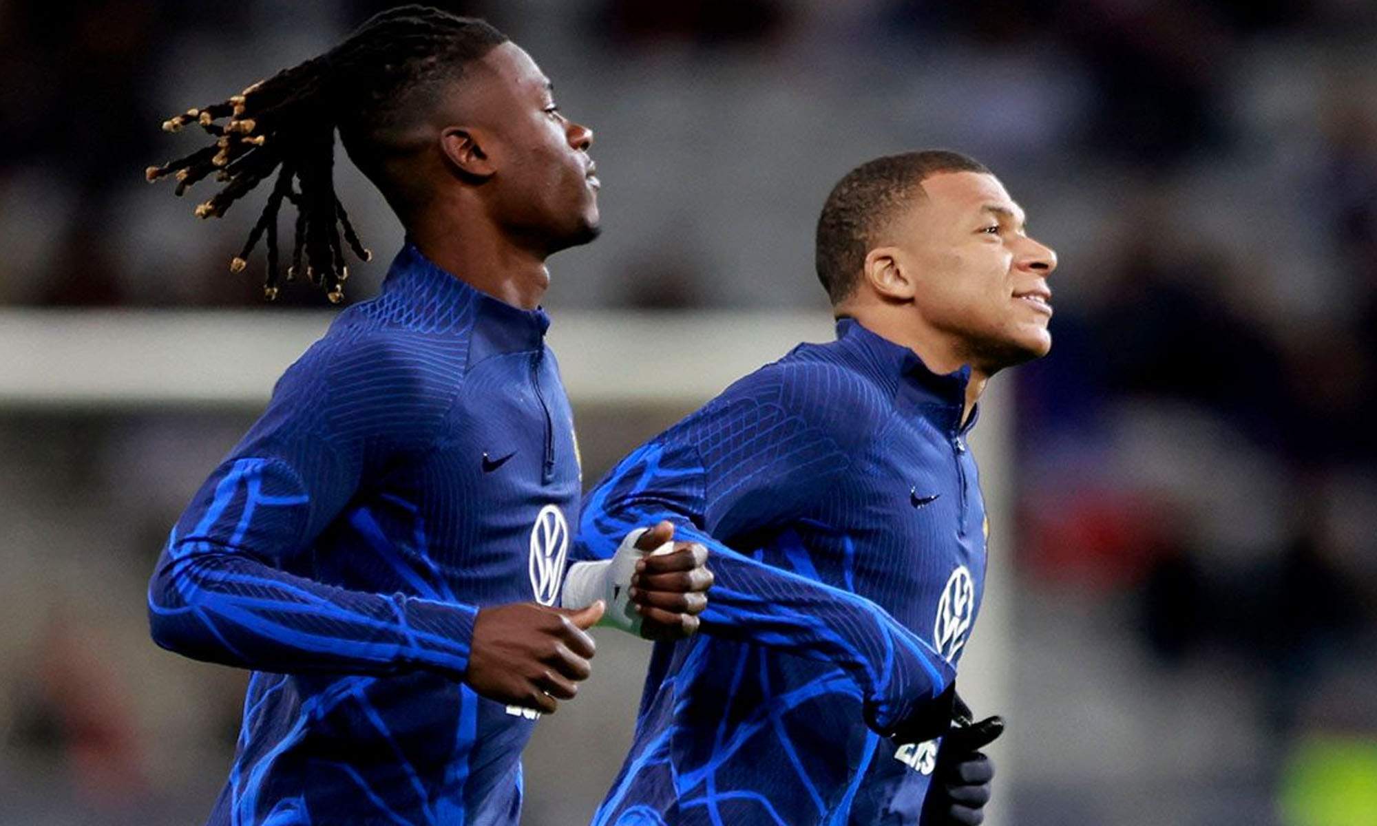 Mbappé y Camavinga con la selección
