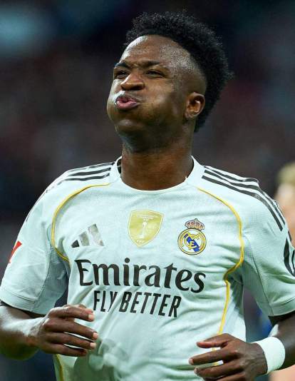 Vinícius Júnior jugando un partido con el Real Madrid. Vinícius Júnior jugando un partido con el Real Madrid.