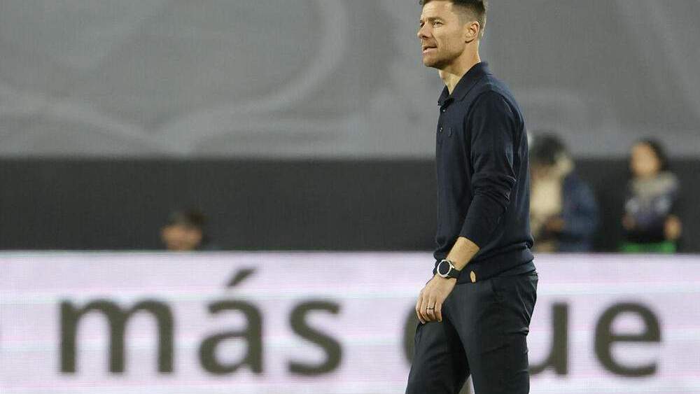 Xabi Alonso durante un partido del Real Madrid.