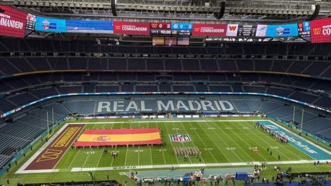 El Bernabéu preparado para la NFL El Bernabéu preparado para la NFL