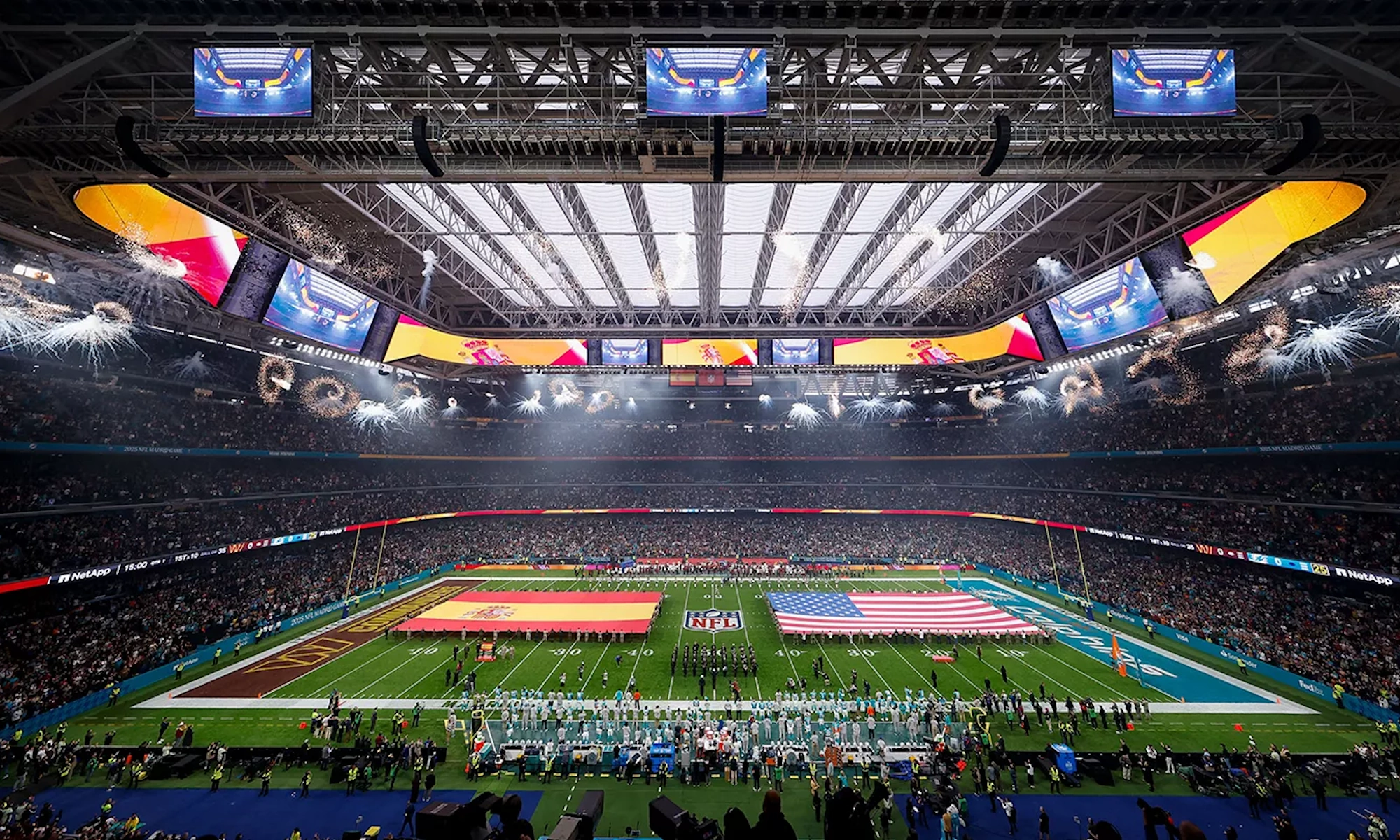 Bernabéu con la NFL