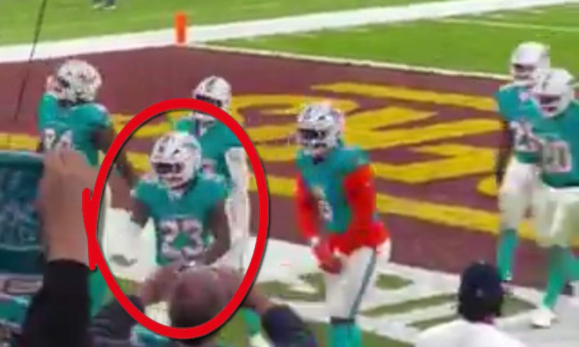 El gesto del jugador de la NFL