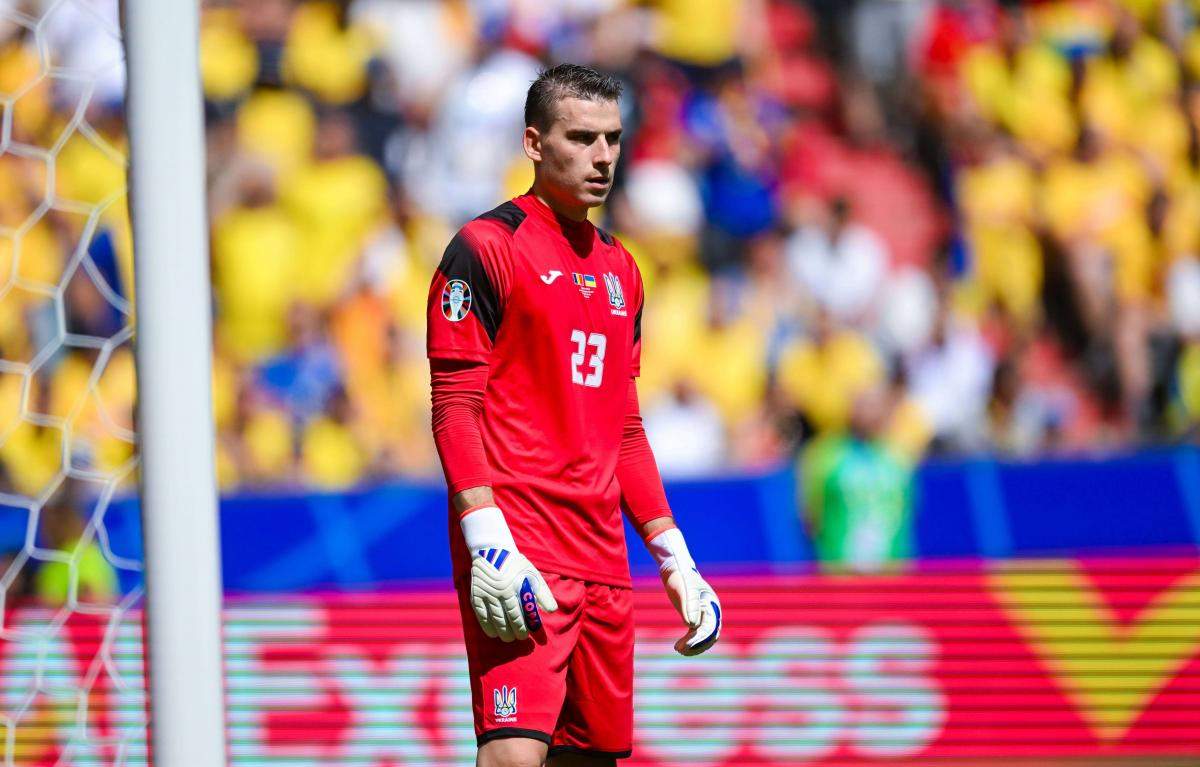 Lunin con Ucrania en la Eurocopa de 2024