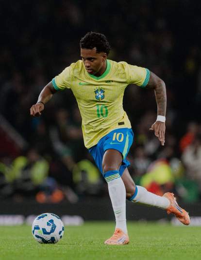 Rodrygo con Brasil en el parón internacional