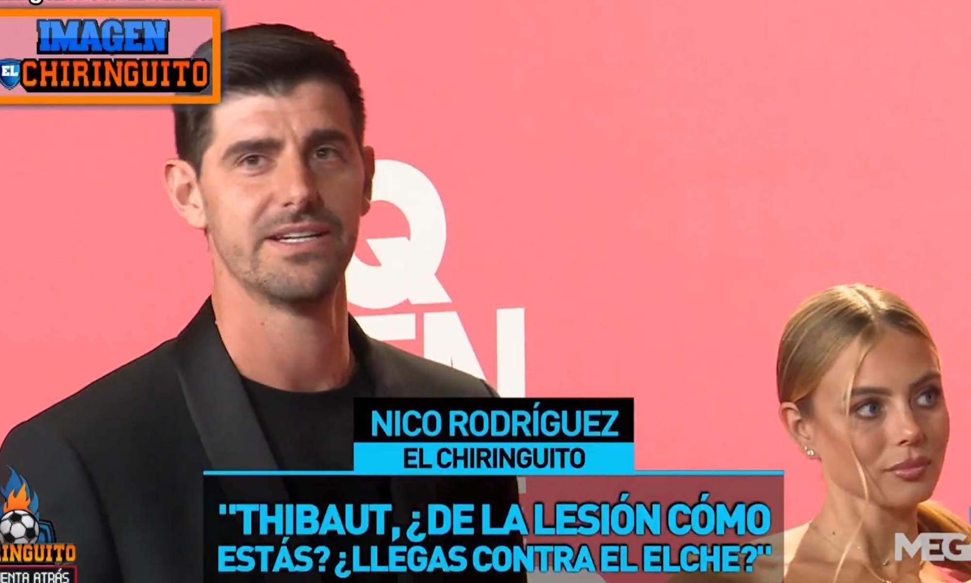 Courtois preguntado por su lesión