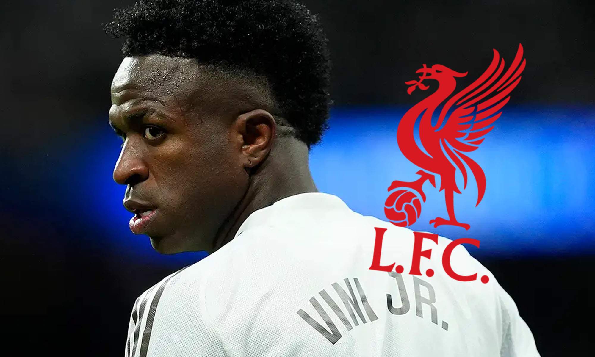 Vinicius con escudo Liverpool