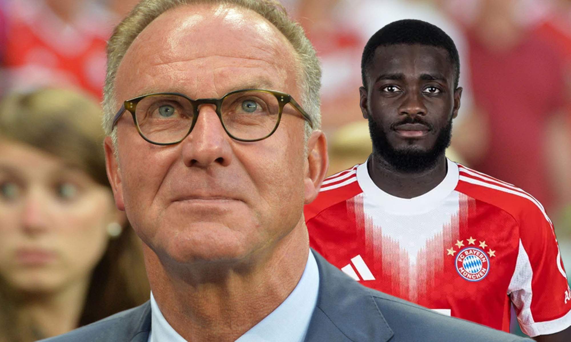 Presidente del Bayern con Upamecano