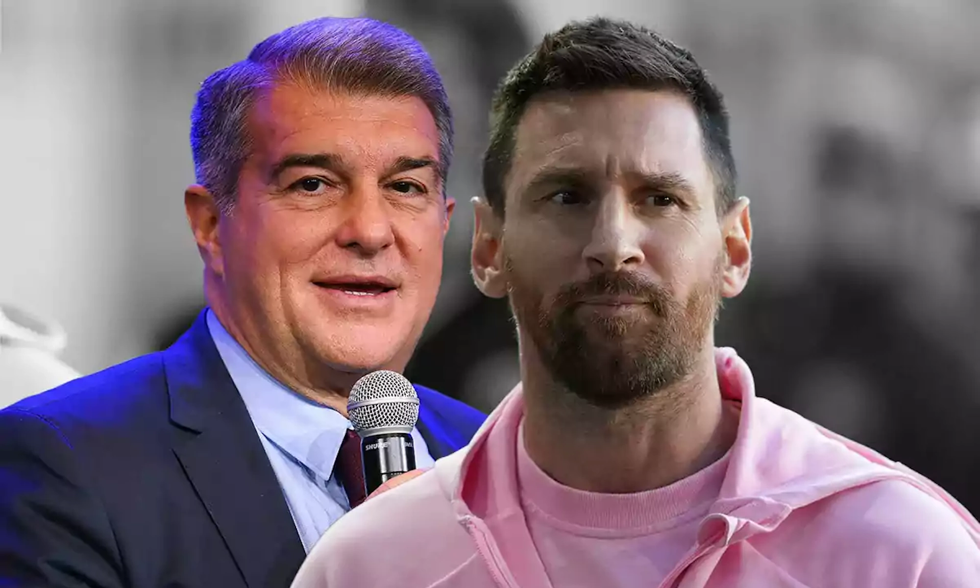 Messi y Laporta