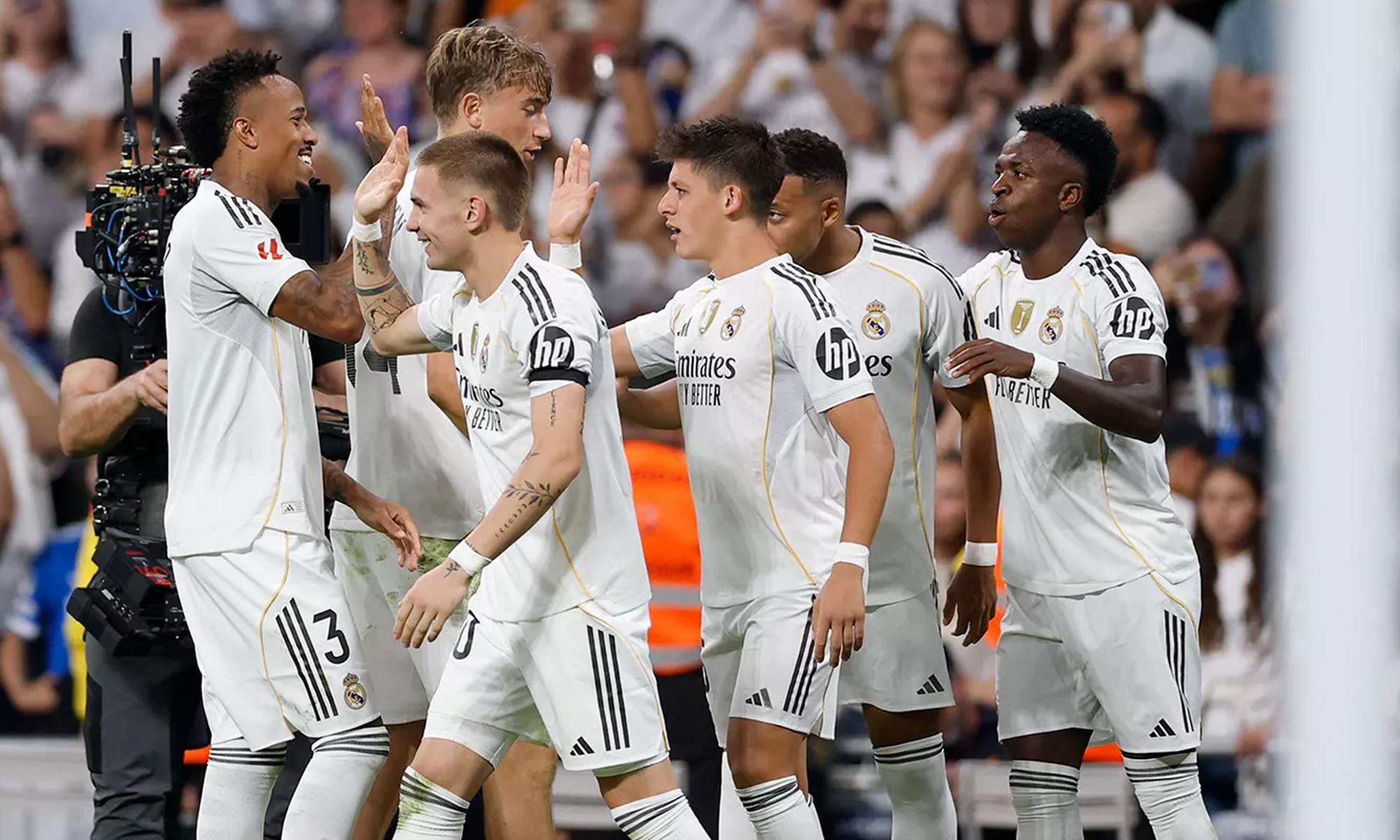 Celebración de los jugadores del Real Madrid. Celebración de los jugadores del Real Madrid.