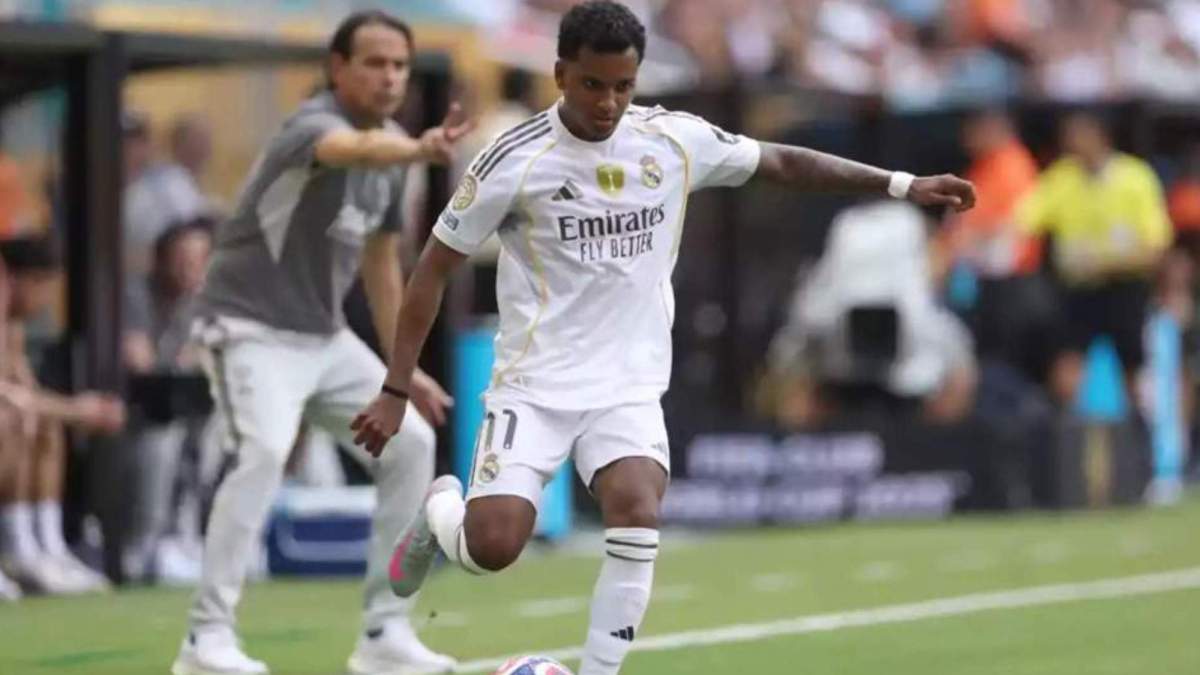 Rodrygo durante un partido del Mundial