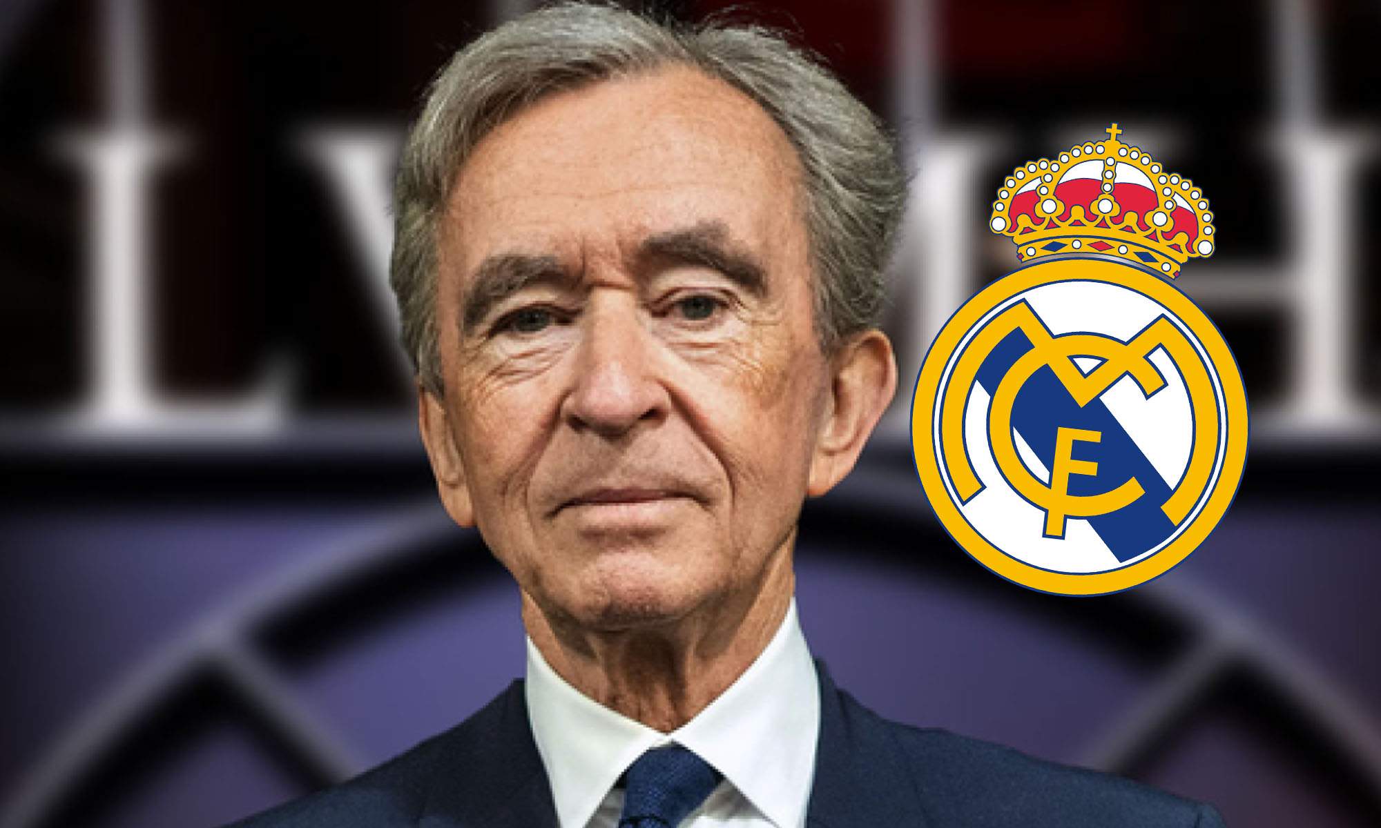 Bernard Arnault con escudo Real Madrid