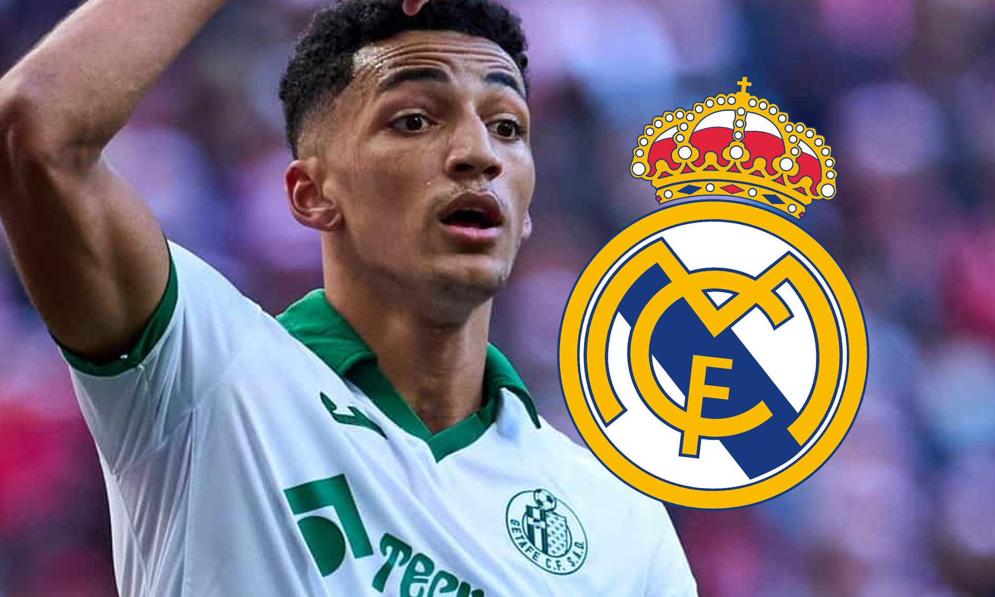 Álvaro Rodríguez con escudo Real Madrid