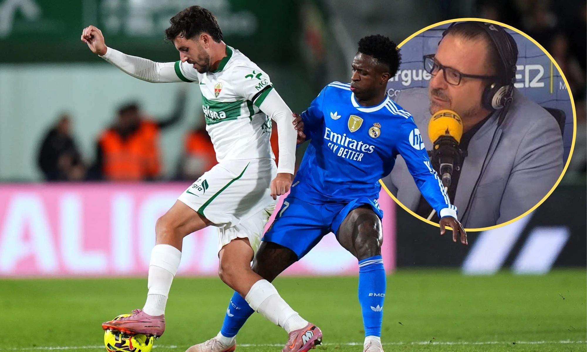 Vinicius en Elche y Mijatovic