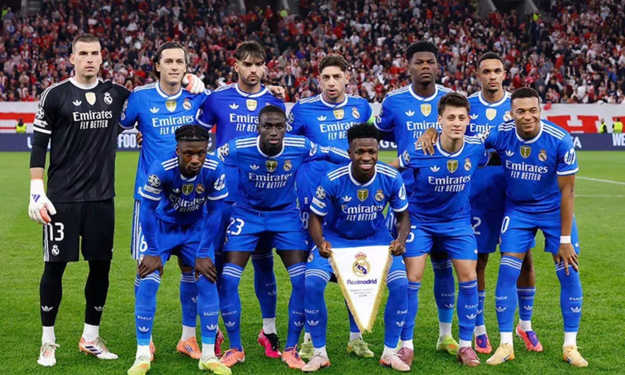 Once del Real Madrid frente al Olympiacos