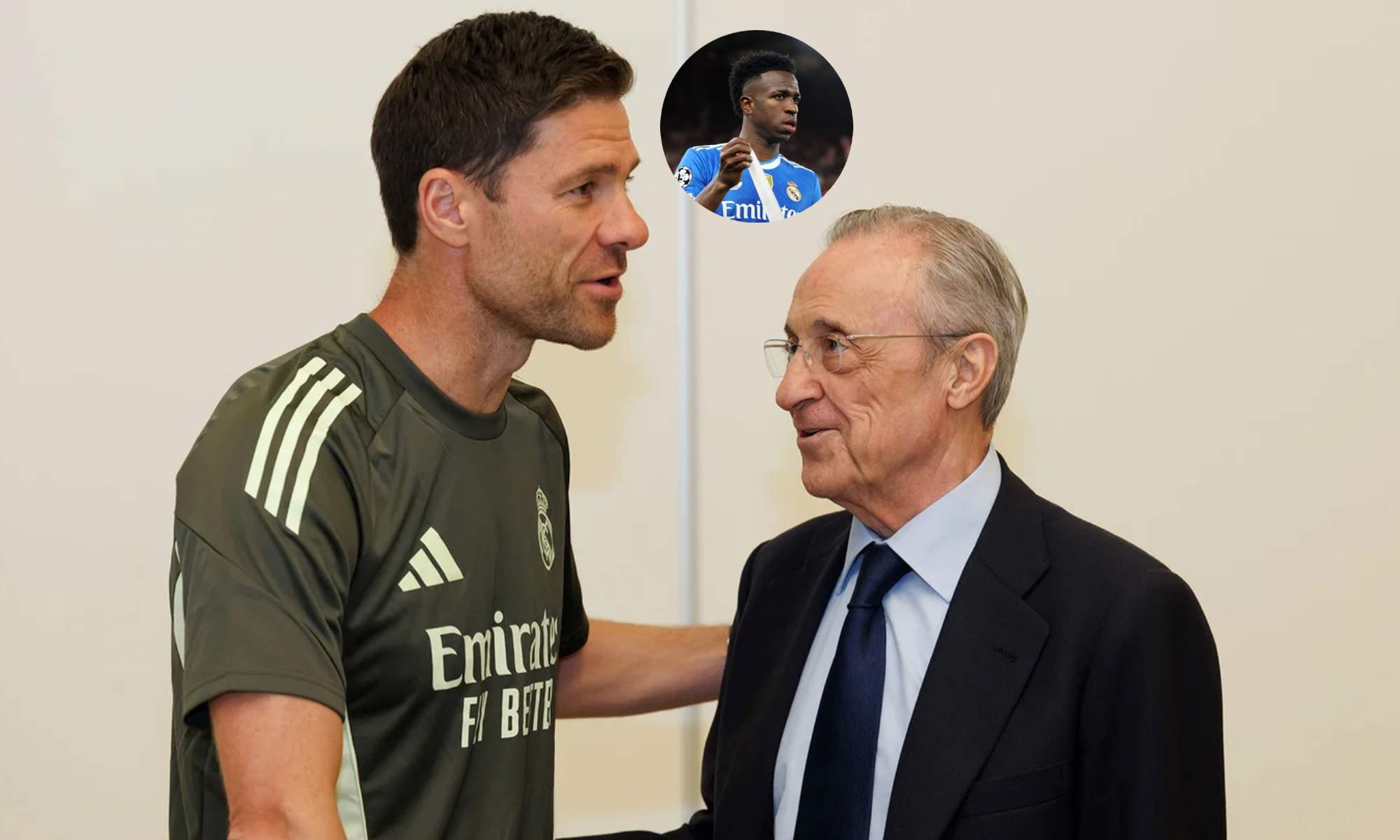 Florentino Pérez le ha hablado a Xabi Alonso sobre la gestión con Vinicius