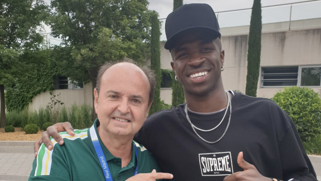 Juanma Rodríguez y Vinícius Júnior. Juanma Rodríguez y Vinícius Júnior.