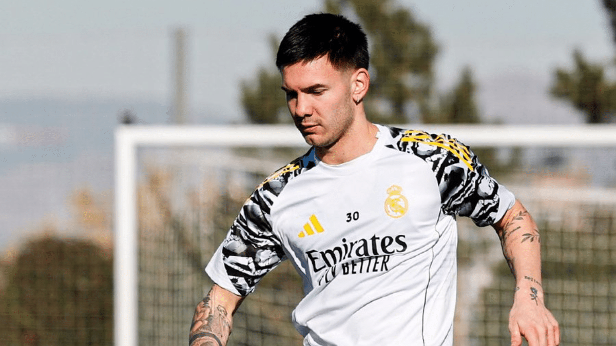 Franco Mastantuono entrenando con el Real Madrid Franco Mastantuono entrenando con el Real Madrid