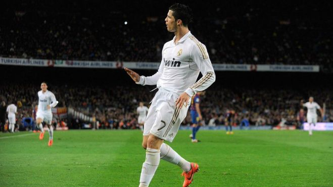 Cristiano Ronaldo pedía calma en el Camp Nou Cristiano Ronaldo pedía calma en el Camp Nou