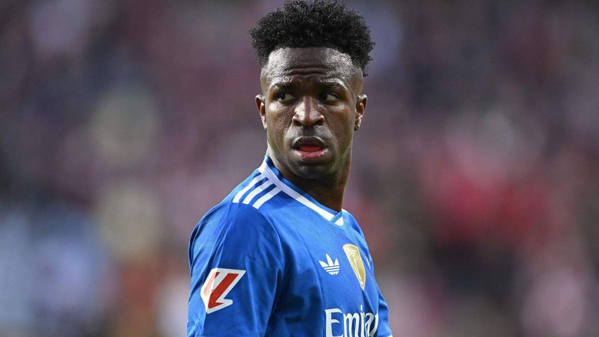 Vinícius Júnior jugando un partido con el Real Madrid. Vinícius Júnior jugando un partido con el Real Madrid.