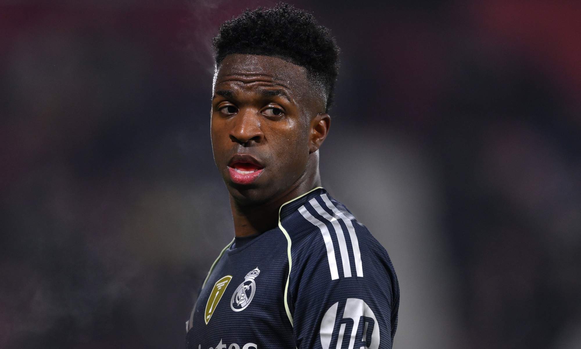 Vinícius Júnior durante un partido del Real Madrid.