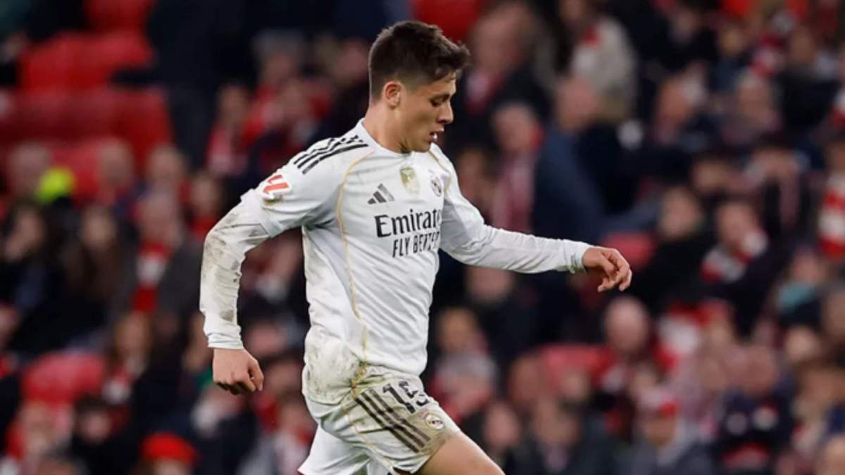 Arda Güler durante el partido frente al Athletic Arda Güler durante el partido frente al Athletic
