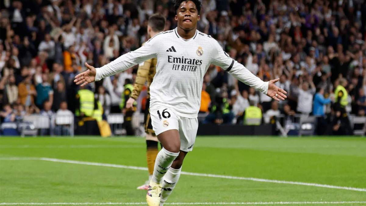 Endrick celebrando su gol ante la Real Sociedad Endrick celebrando su gol ante la Real Sociedad