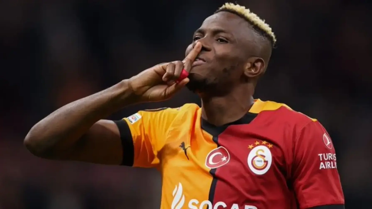 Victor Osimhen celebrando un gol con el Galatasaray Victor Osimhen celebrando un gol con el Galatasaray