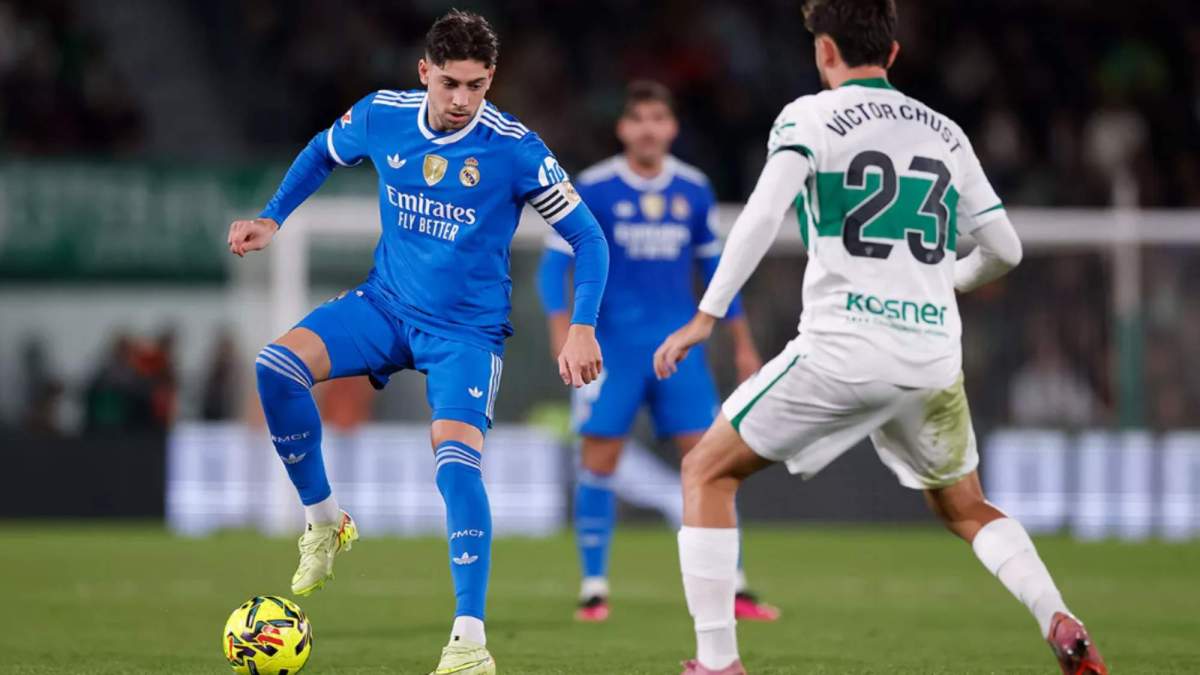 Fede Valverde durante el partido contra el Elche Fede Valverde durante el partido contra el Elche