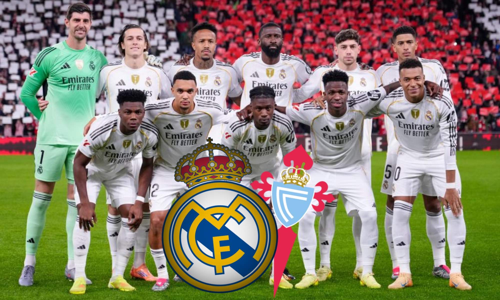 La alineación del Real Madrid para recibir al Celta de Vigo tiene varias novedades.