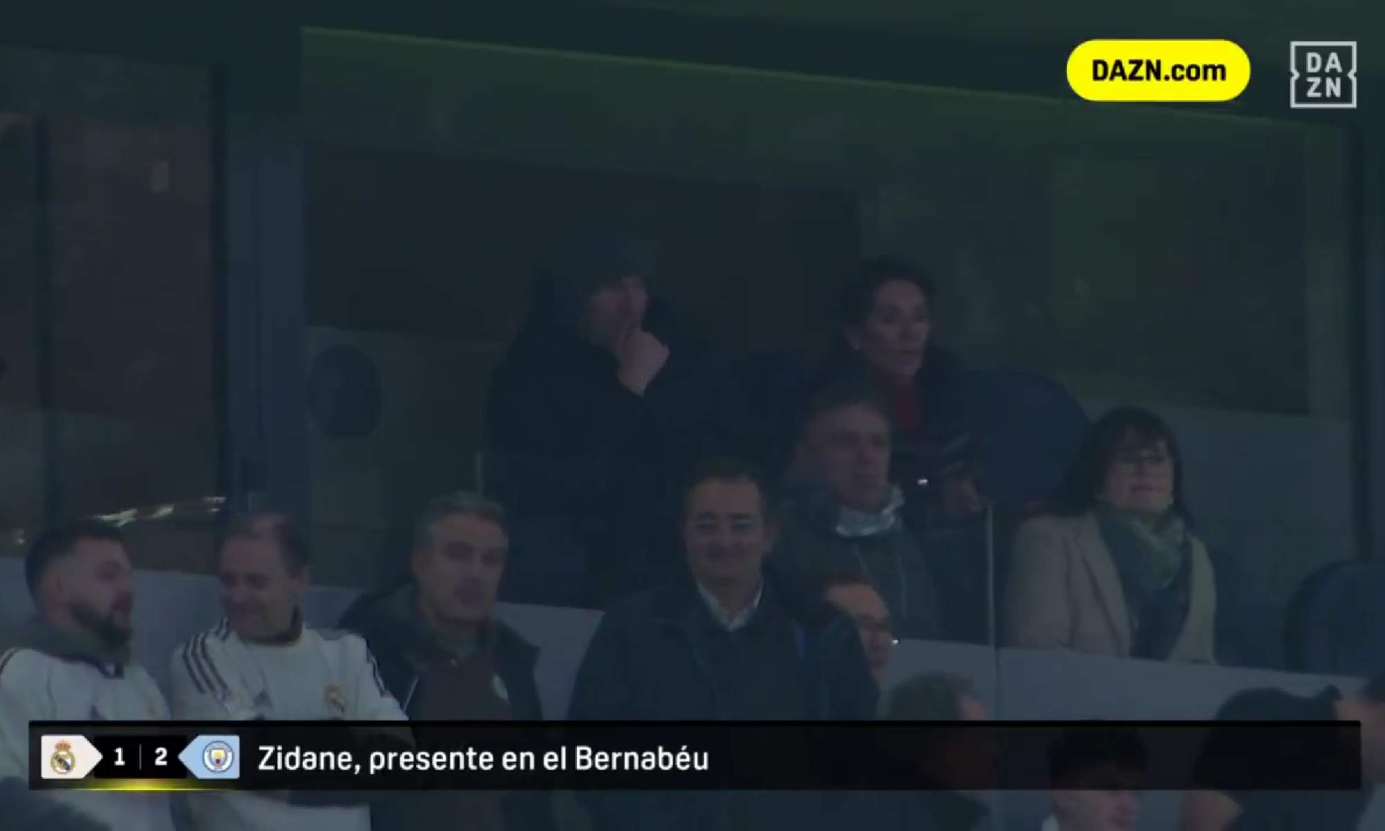 Zidane presente en el Bernabéu durante el Real Madrid - Manchester City: alimenta los rumores