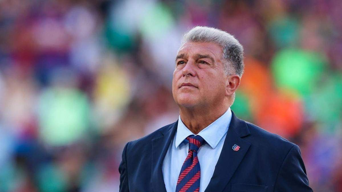 Joan Laporta en el Camp Nou. 