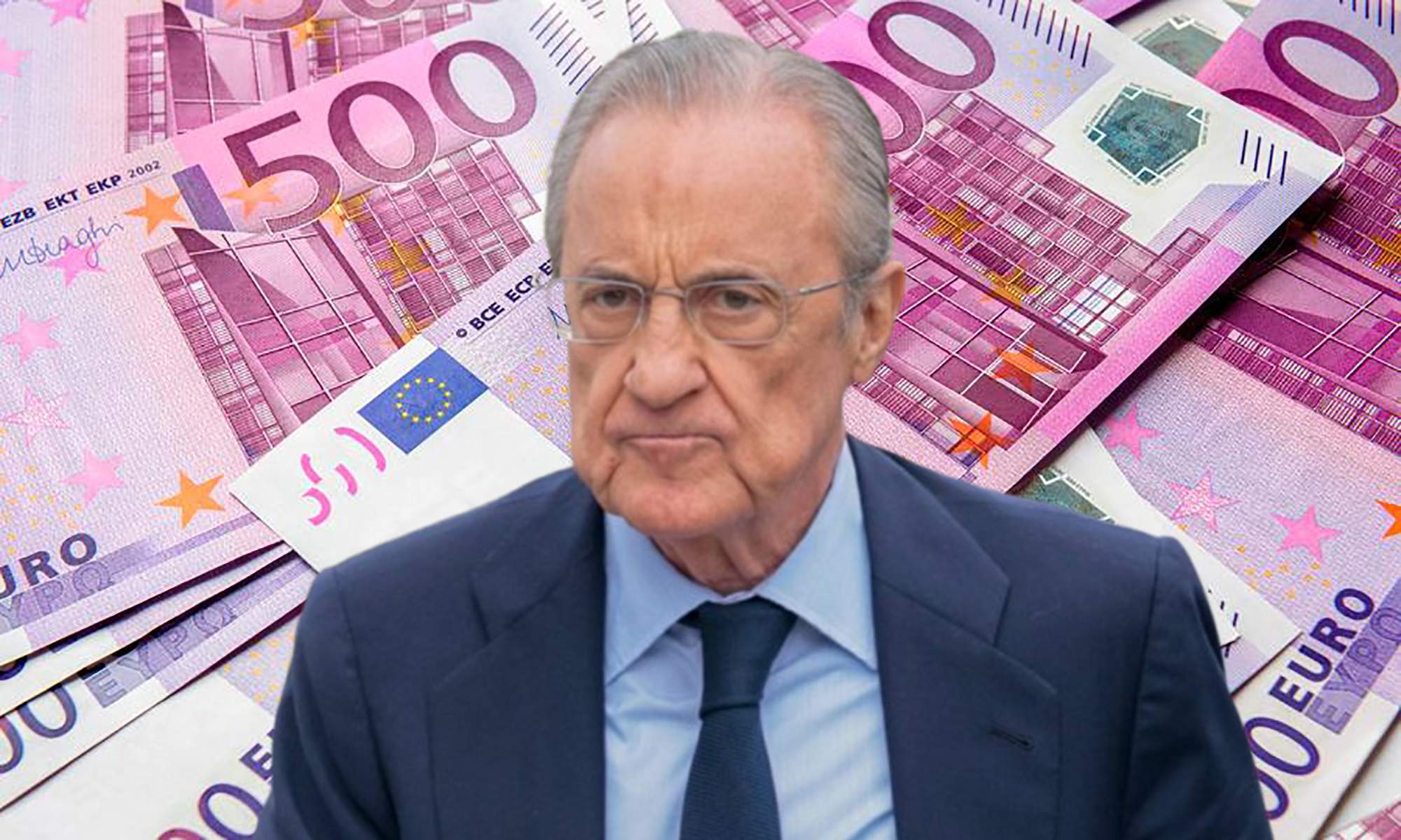 Florentino Pérez y billetes