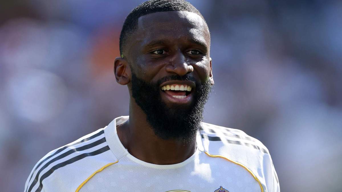 Antonio Rüdiger jugando un partido con el Real Madrid. Antonio Rüdiger jugando un partido con el Real Madrid.