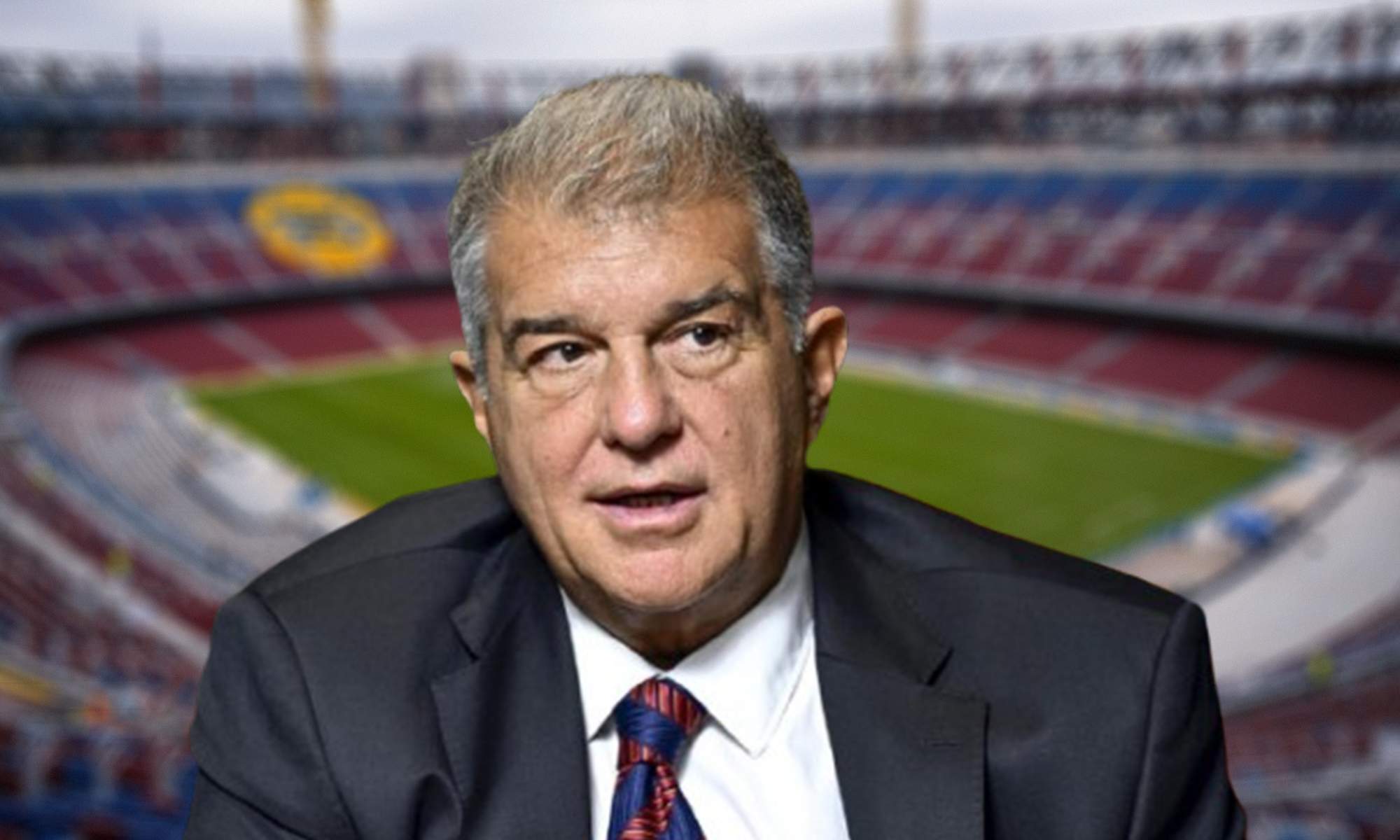 Joan Laporta y el Camp Nou. 