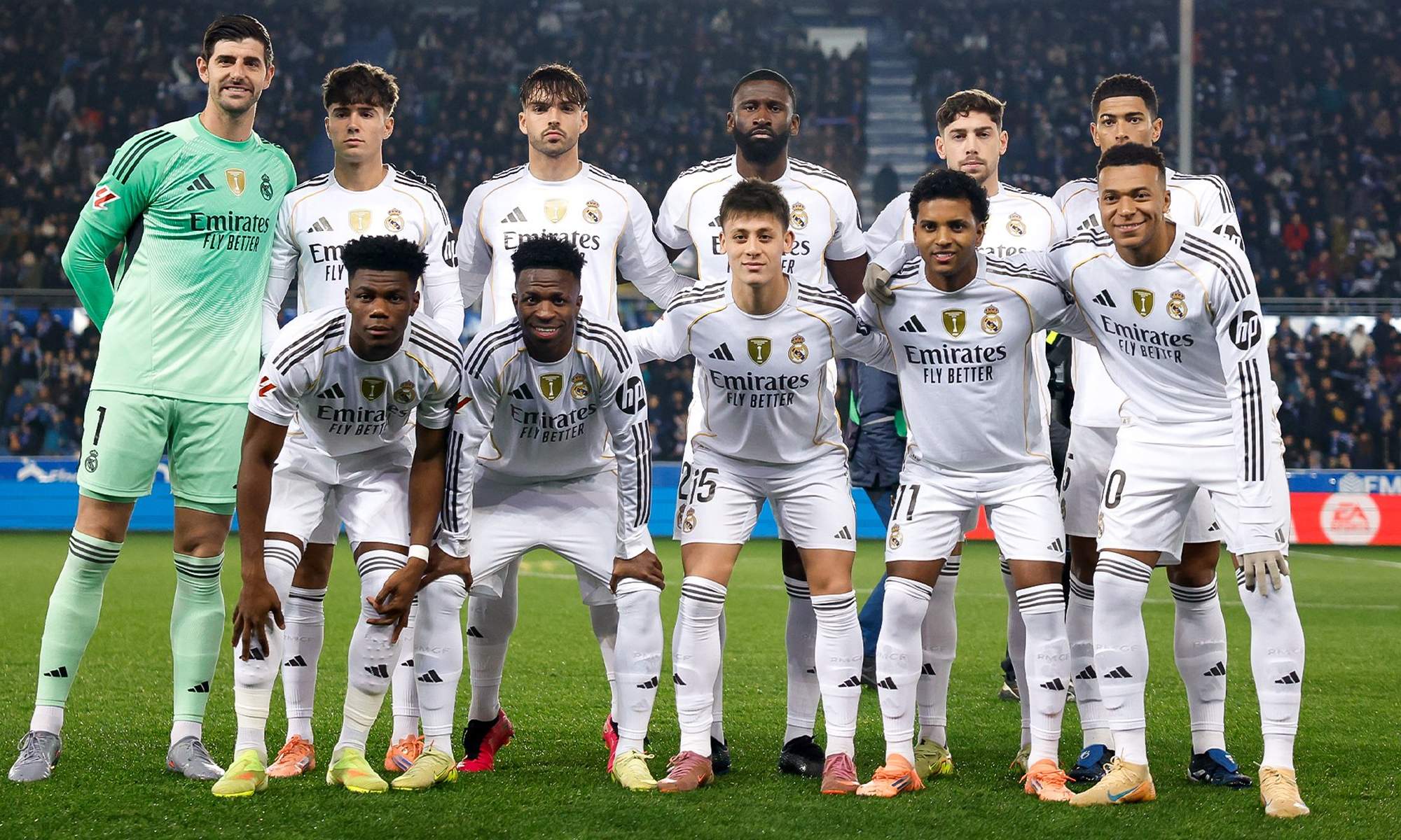 Once del Real Madrid contra el Alavés.