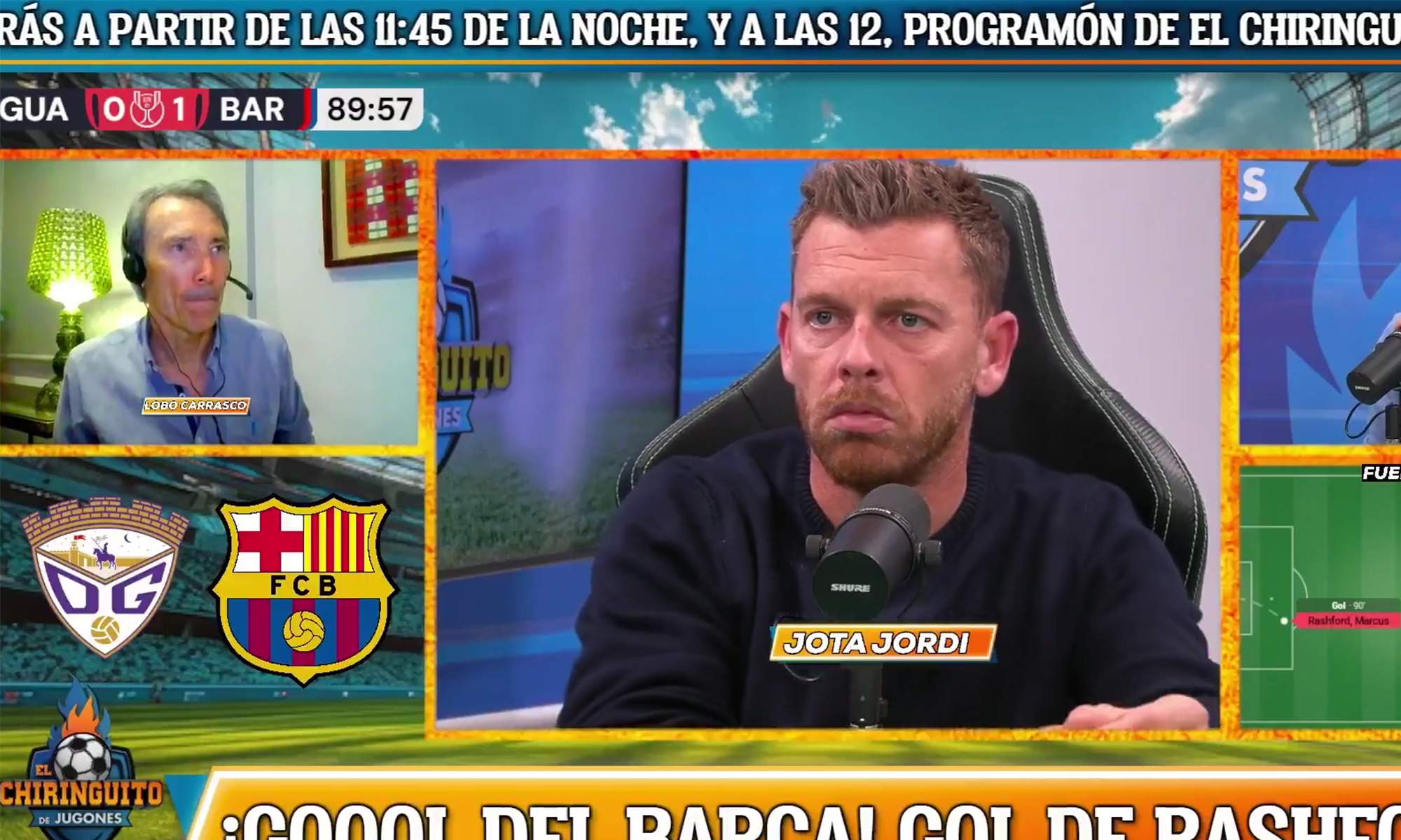 Jota Jordi en El Chiringuito. 