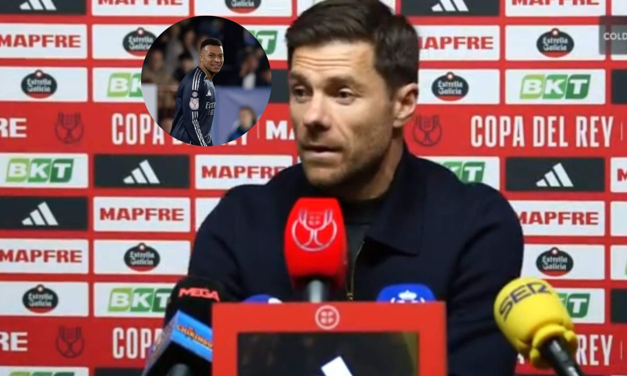 Xabi Alonso da el motivo por el que Mbappé jugó todo el partido ante el Talavera